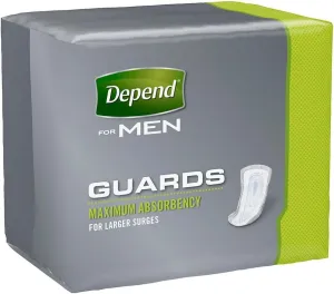 Depend Guards for Men Cs/208 (4 Pks of 52)