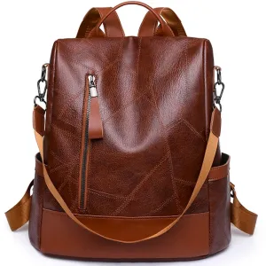 Designer Soft Leather Backpack