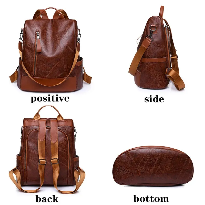 Designer Soft Leather Backpack