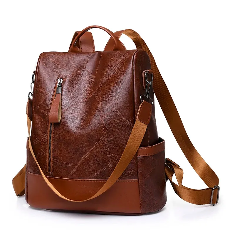 Designer Soft Leather Backpack