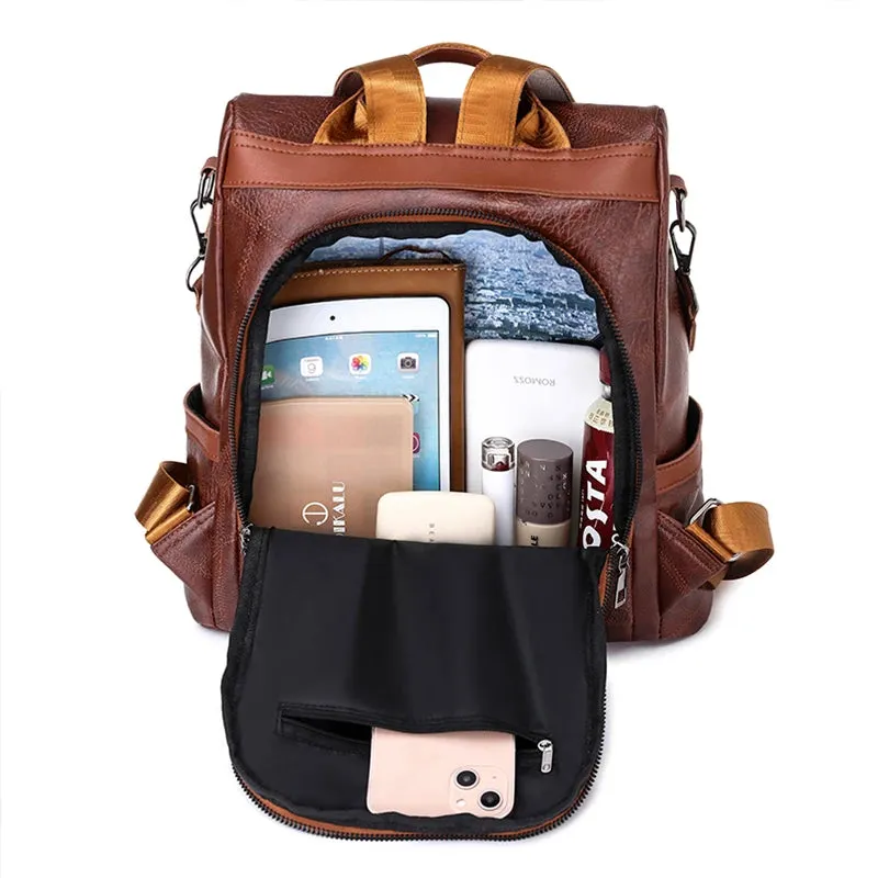 Designer Soft Leather Backpack