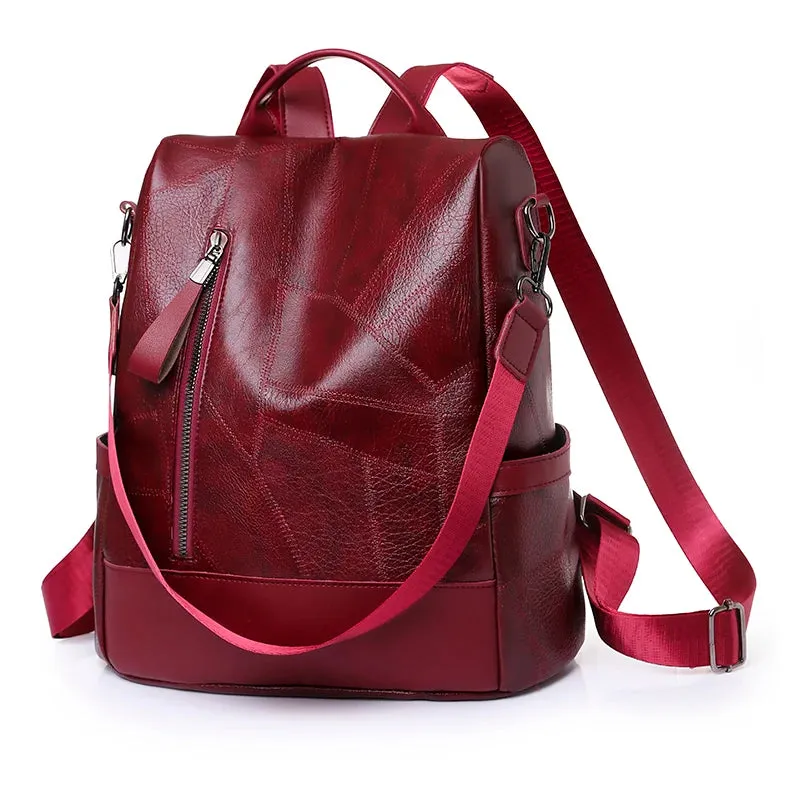 Designer Soft Leather Backpack