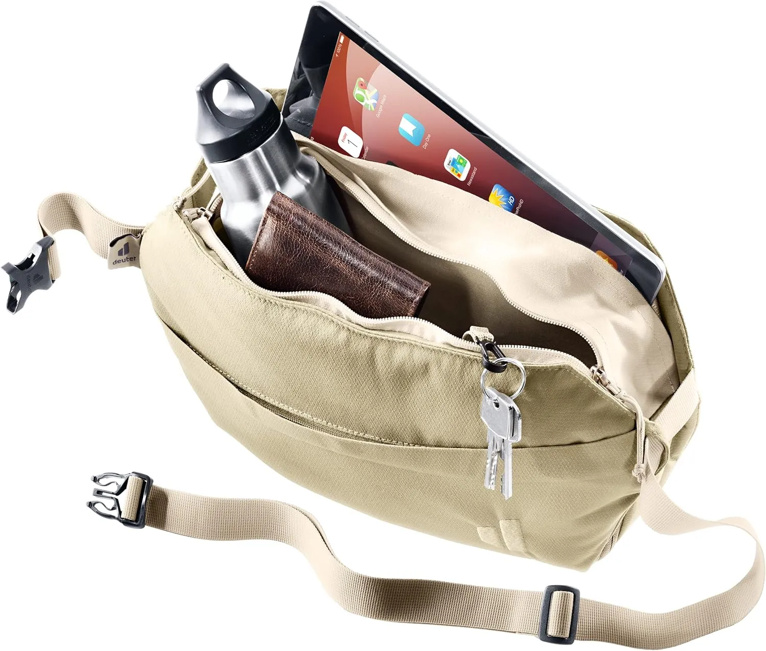Deuter Passway 4 1 Crossbody Lifestyle 5 Liter Hip Bag/Fanny Pack with Expandable Volume for Travel & Everyday