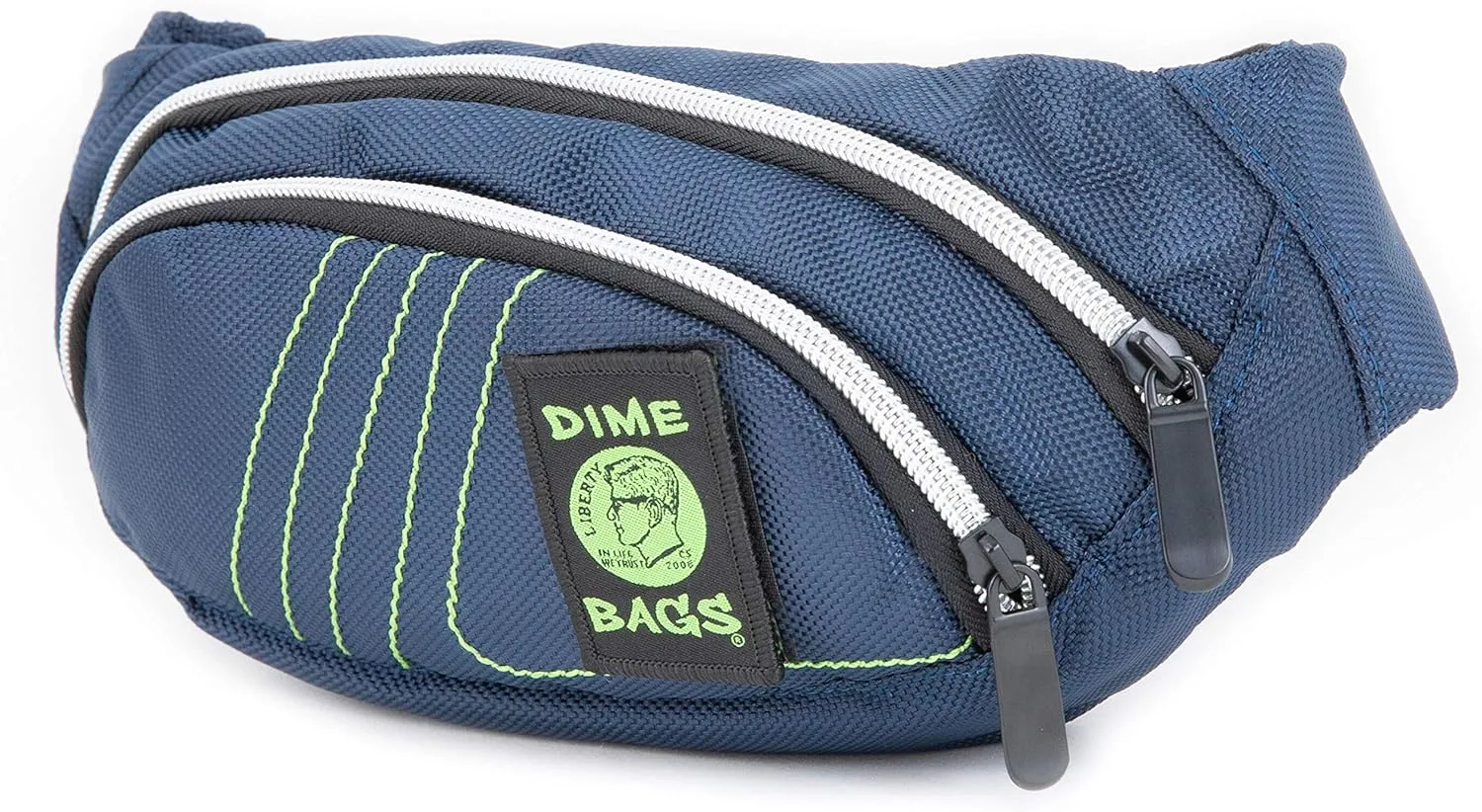 Dime Bags - Fanny Pack, Hemp Waist Bag with Spacious Storage and Adjustable Strap (Cobalt)