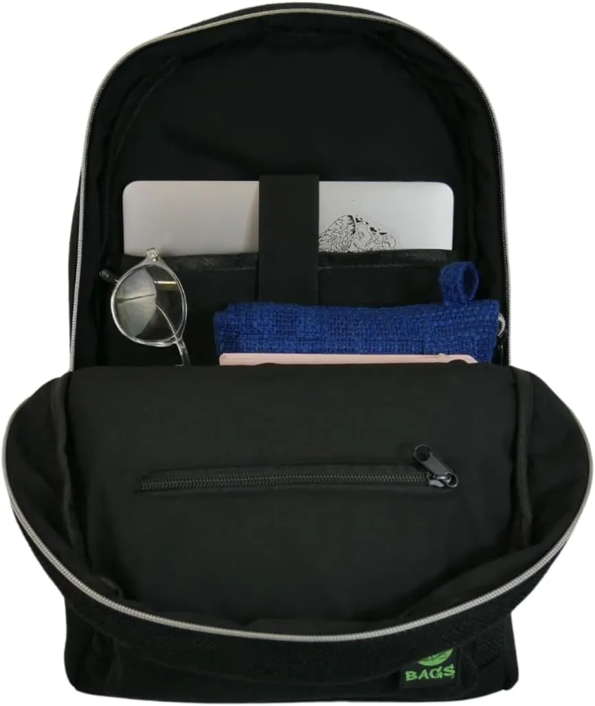 DIME BAGS - Study Buddy, Water-Resistant Backpack, 15-inch Padded Laptop Compartment (Black)