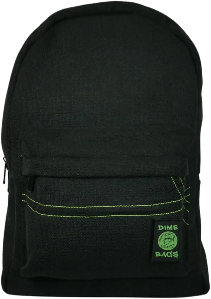 DIME BAGS - Study Buddy, Water-Resistant Backpack, 15-inch Padded Laptop Compartment (Black)
