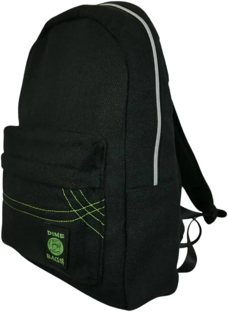 DIME BAGS - Study Buddy, Water-Resistant Backpack, 15-inch Padded Laptop Compartment (Black)