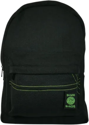 DIME BAGS - Study Buddy, Water-Resistant Backpack, 15-inch Padded Laptop Compartment (Black)