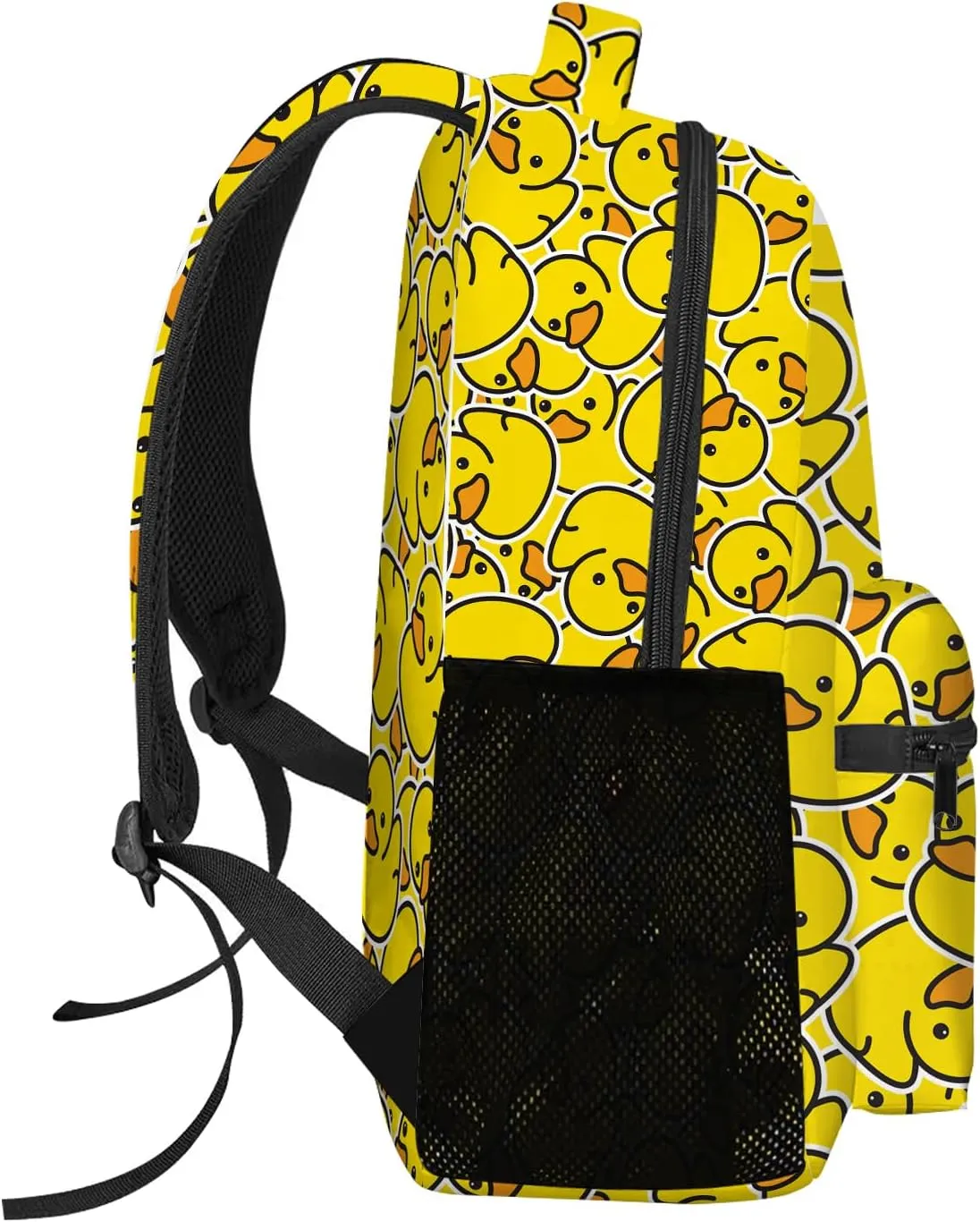 Duck Backpack, Cute Rubber Duck Backpack for Kids, Yellow Ducky Bookbag, Kawaii Backpack for School & Travel, Funny Animal Kids Backpack, Large 16 Inch Elementary Middle High School Backpack