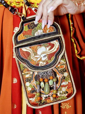 Dunhuang Moon Rabbit Phone Bag for Women