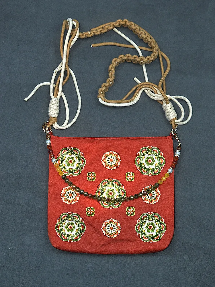 Dunhuang Treasure Flower Hanfu Bag for Women