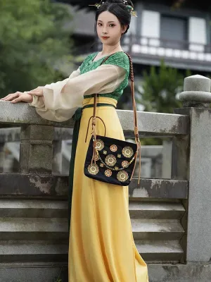 Dunhuang Treasure Flower Hanfu Bag for Women