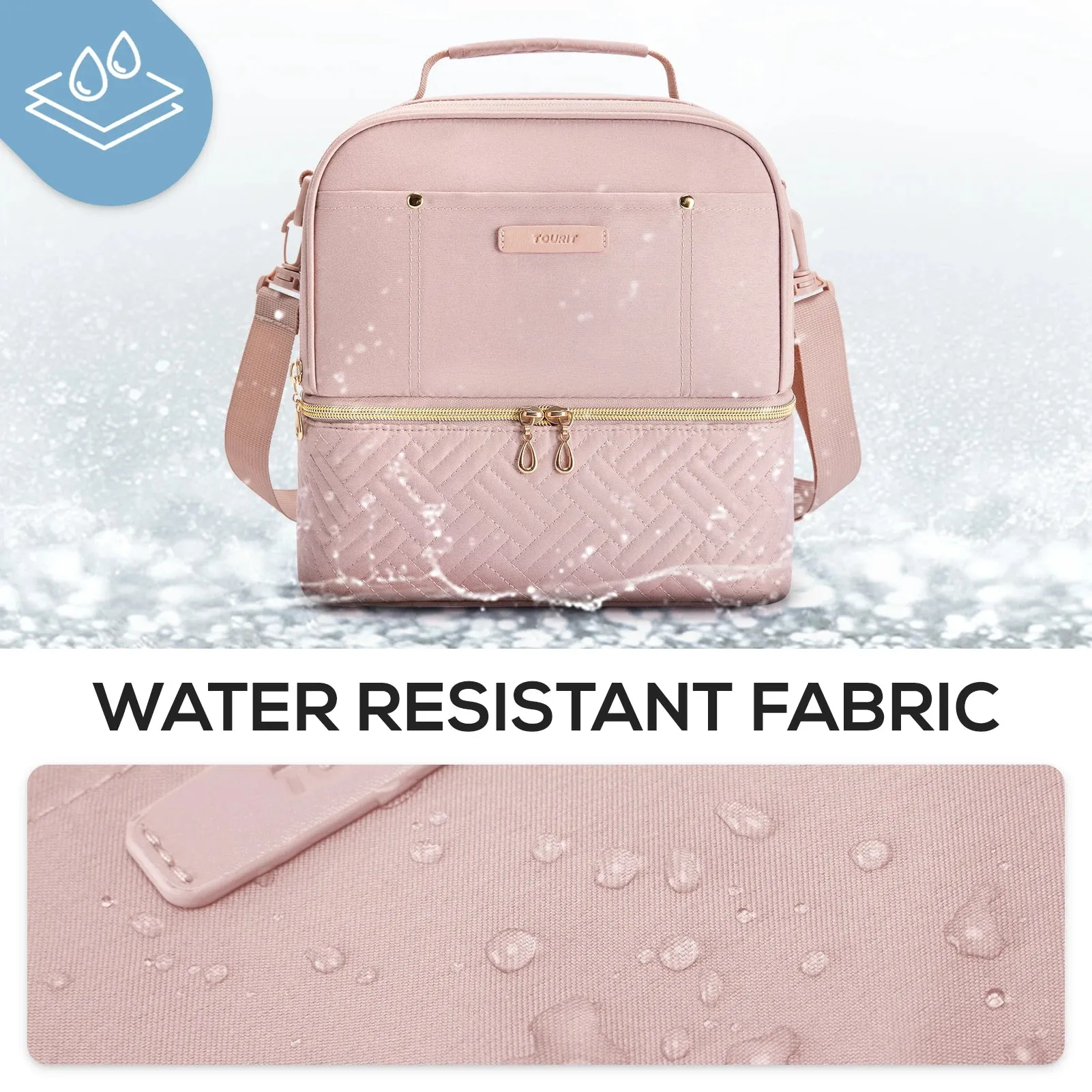 Durable Waterproof Thermal Lunch Bag for Women – Insulated Cooler Bag for School, Picnic & Adult Meal Storage