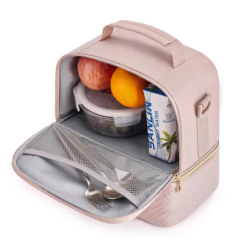 Durable Waterproof Thermal Lunch Bag for Women – Insulated Cooler Bag for School, Picnic & Adult Meal Storage