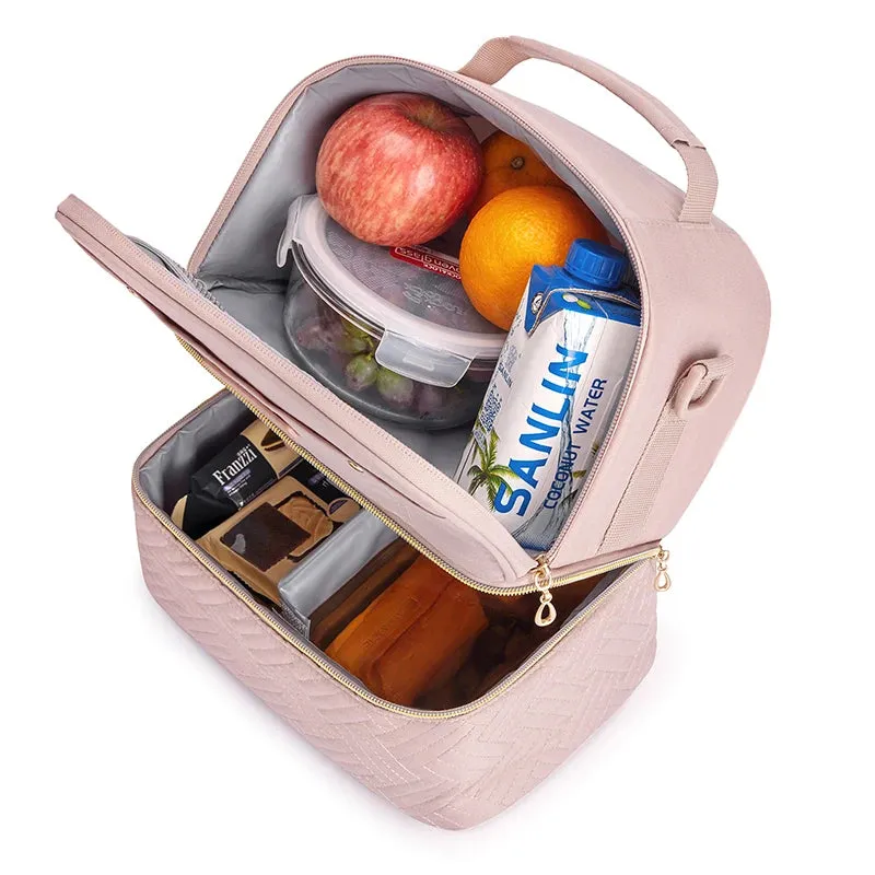 Durable Waterproof Thermal Lunch Bag for Women – Insulated Cooler Bag for School, Picnic & Adult Meal Storage