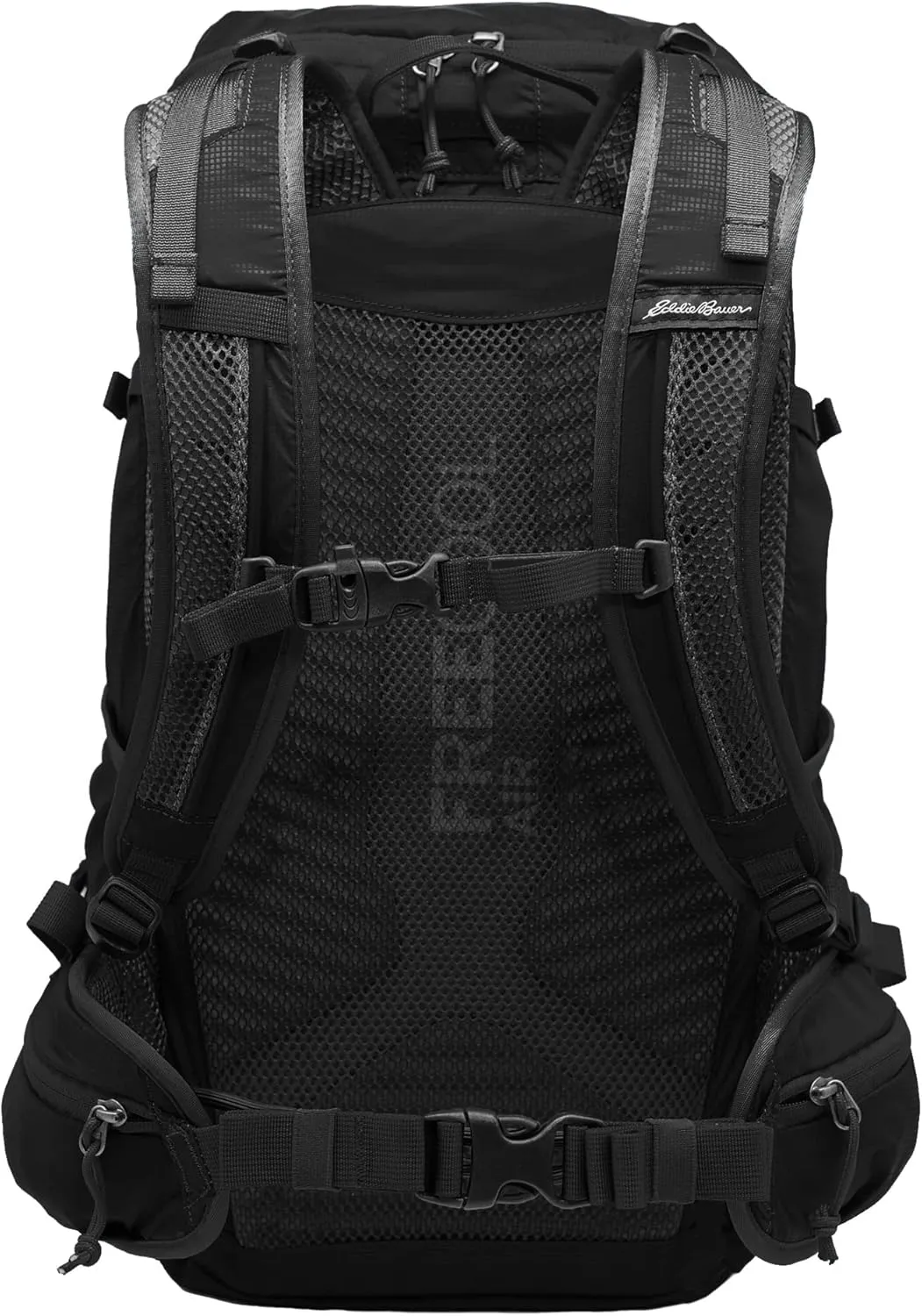 Eddie Bauer Backpack with Organization Compartments and Hydration/Laptop Compatible Sleeve, Adventurer Trail-Black, 30L