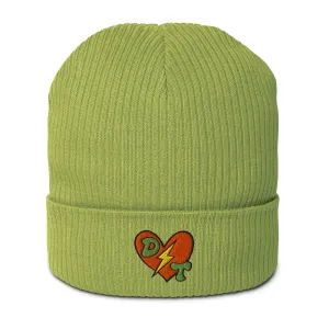 Electric Love Organic Ribbed Beanie