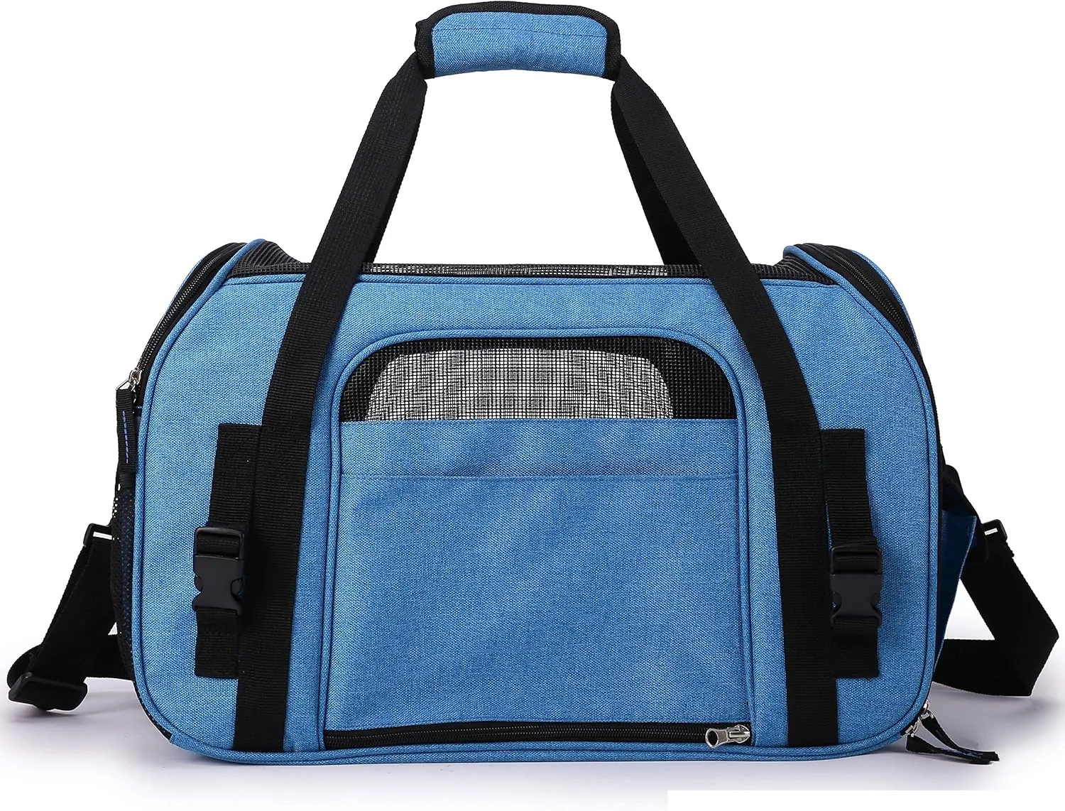 EliteField Soft Pet Carrier (3 Year Warranty, Airline Approved) Soft Sided Dog Puppy Cat Carrier Travel Bag (X-Large: 21" L x 12" W x 13" H, Sapphire Blue)