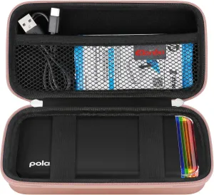 Elonbo Carrying Case for Polaroid Hi-Print   Paper Bundle- 2nd Generation Bluetooth Connected 2x3 Pocket Photo Dye-Sub Printer, Photo Printer Travel Storage Cover Protective Bag, Rose Gold