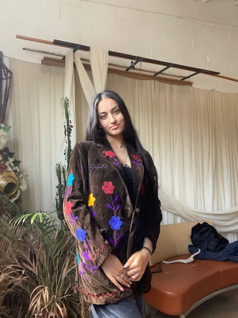 Embroidered Blazer