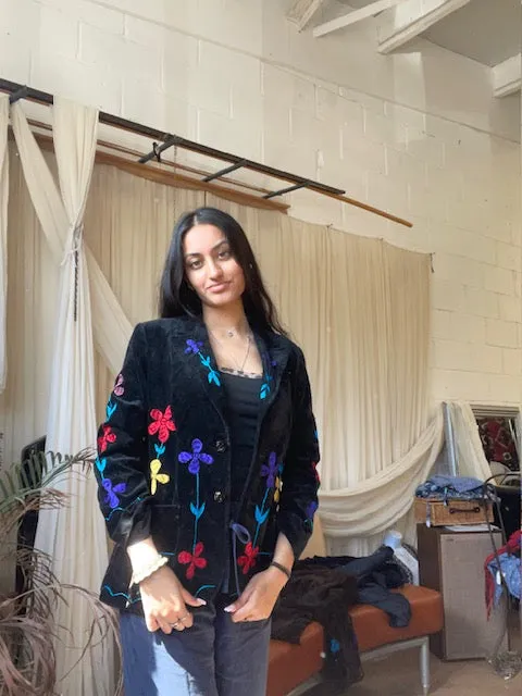 Embroidered Blazer