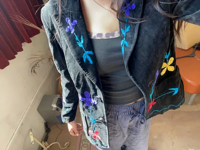 Embroidered Blazer