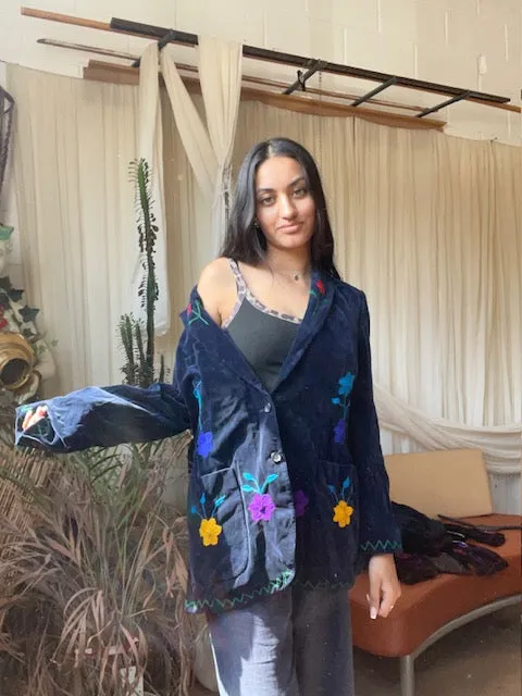 Embroidered Blazer