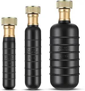 Enhon Drain Bladder Kit, 3 PCS Cleaning Bladders Fits 1 to 6 Pipe, Unclogs Stubborn Blockages in Main & Sewer Line, Bathroom Sinks, Shower, and Swimming Pool With Water Power