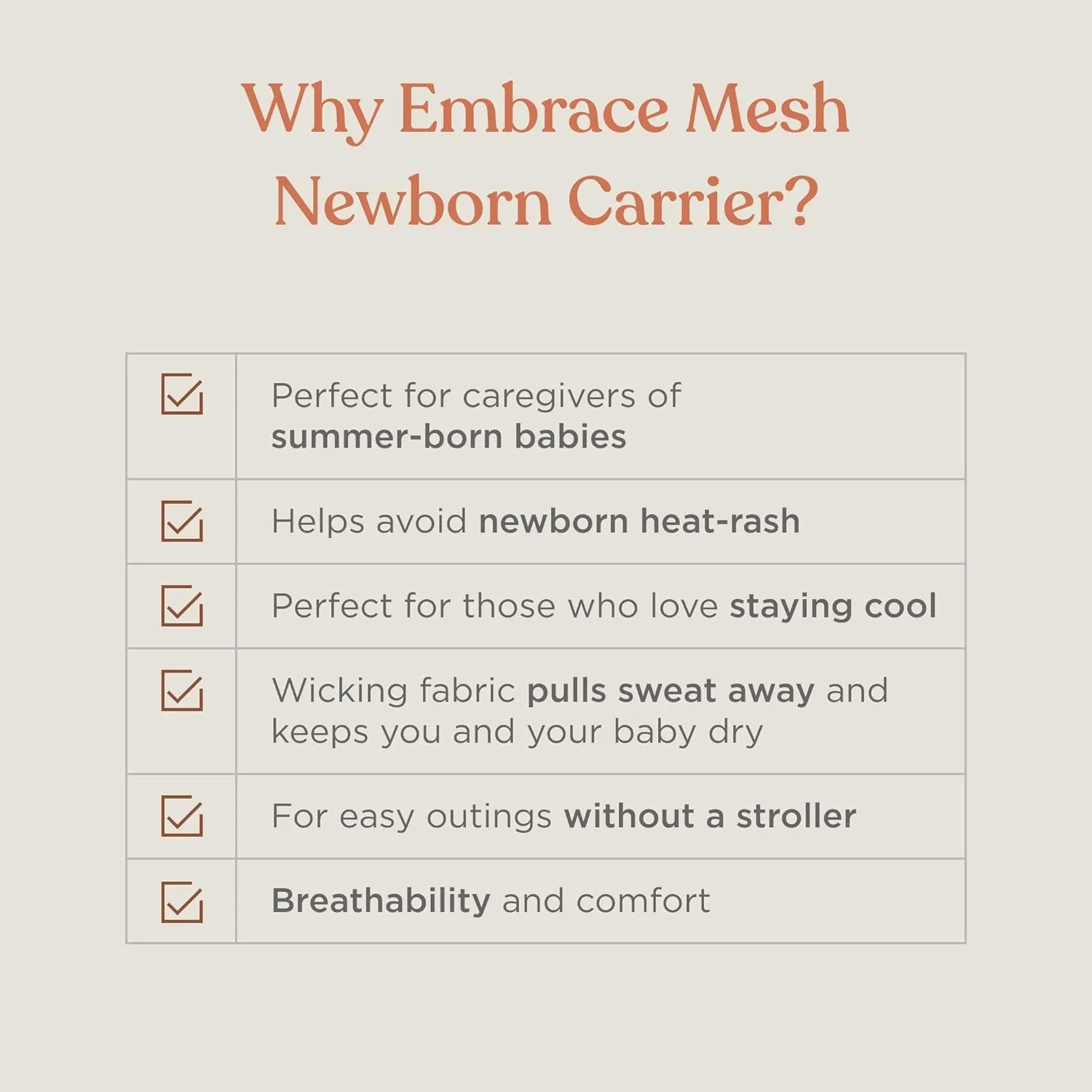 Ergobaby Embrace Cozy Newborn Essentials Baby Carrier Wrap (7-25 Pounds), Soft Air Mesh, Sage