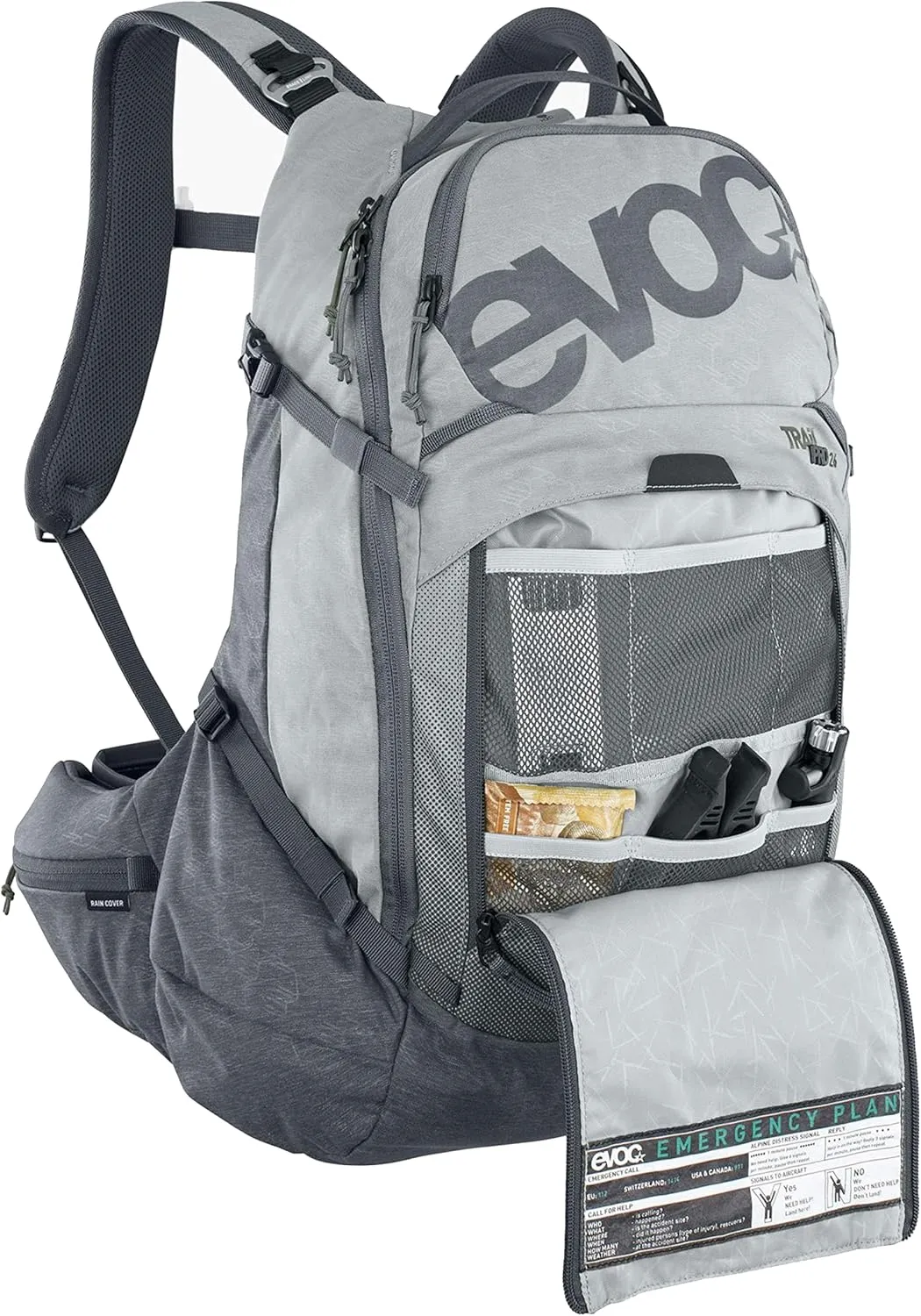 EVOC Backpack, Stone-Carbon Grey, lg/XL (Men's Shoe 9-13)