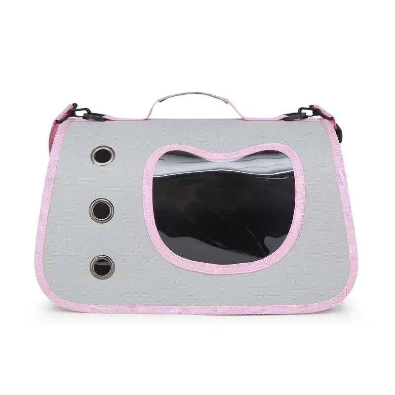 Expandable 3-in-1 Cat Carrier Bag Lightweight Foldable Handheld Tote with Privacy Cover for Small Cats Dogs Travel Accessories
