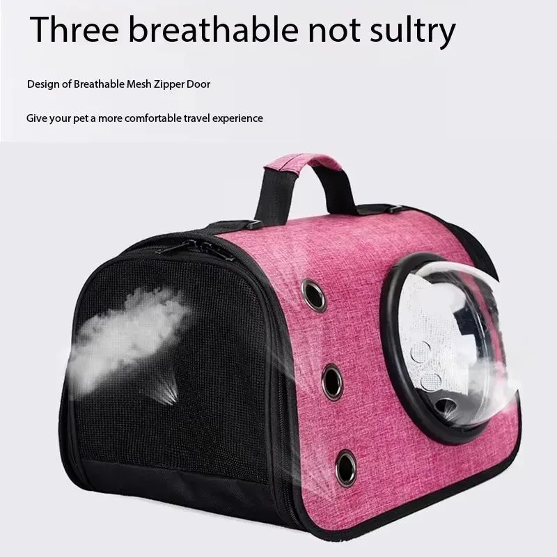 Expandable 3-in-1 Cat Carrier Bag Lightweight Foldable Handheld Tote with Privacy Cover for Small Cats Dogs Travel Accessories