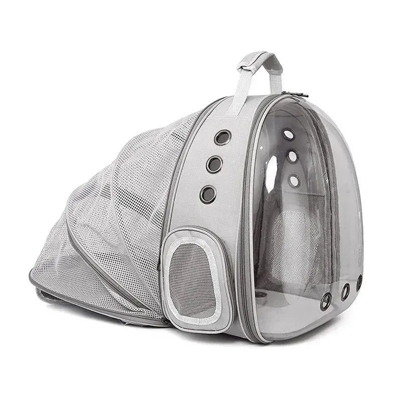 Expandable Cat Carrier Backpack Large Transparent Pet Travel Backpack Bubble Space Capsule Pet Travel Bag