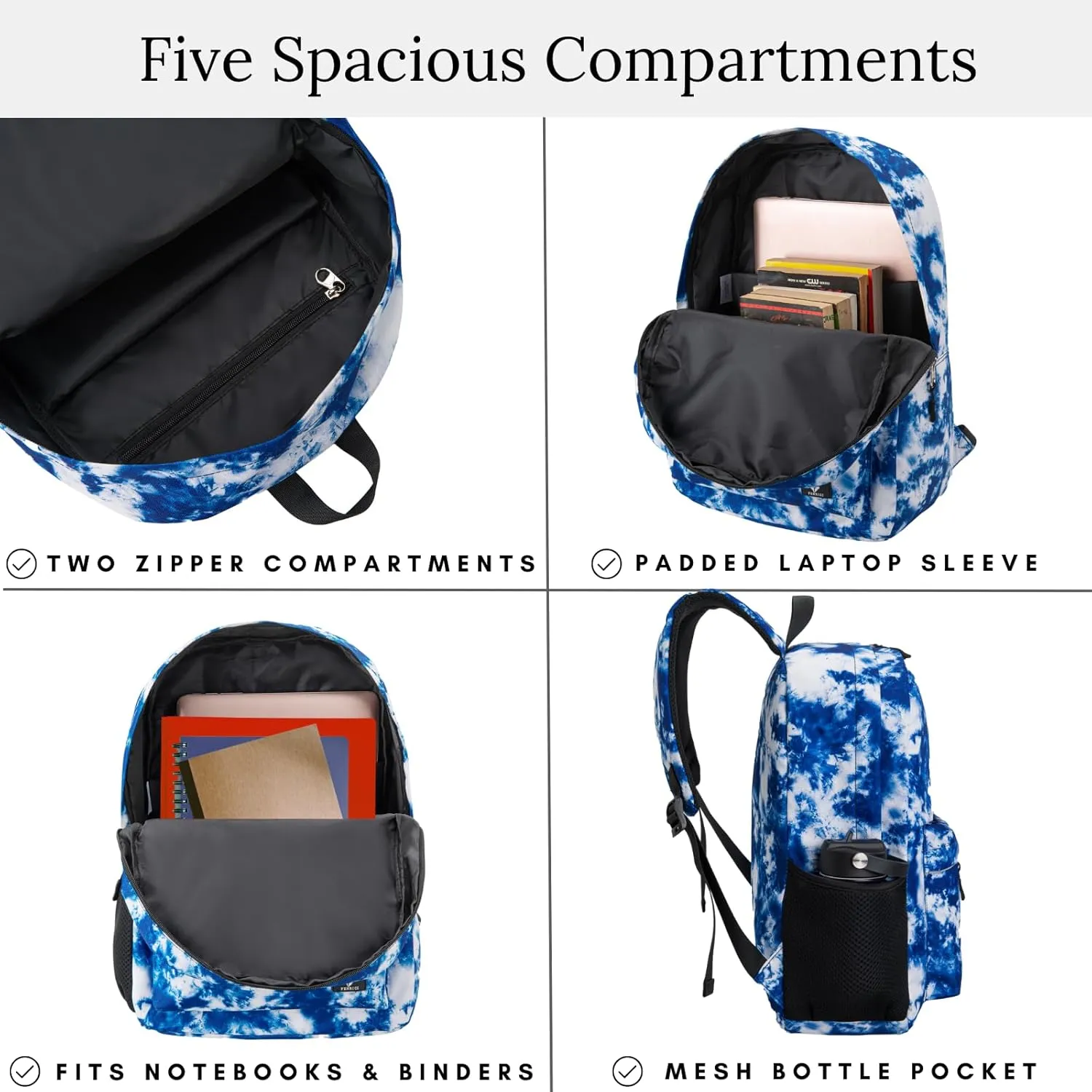 Fenrici Kids' Backpack with Lunch Box Set for Boys and Girls, School Bag with Laptop Compartment and Insulated Lunch Bag