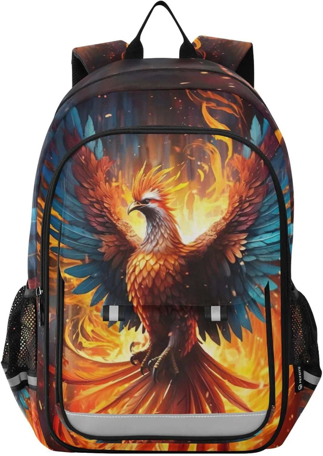 Fiery Flame Bird Phoenix Kids Backpacks for Boys and Girls Elementary School Backpack Bookbag With Chest Strap 202a7143