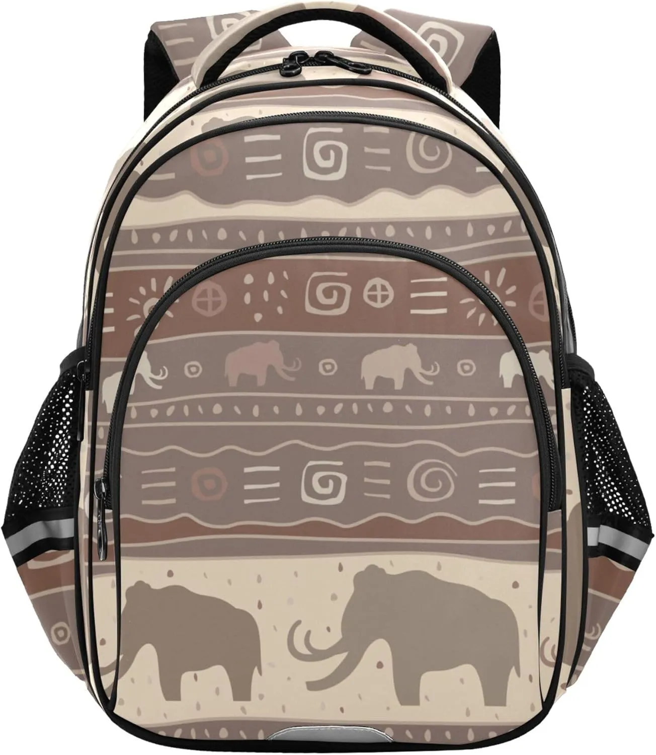 Fisyme Ancient Mammoth Elephant Backpack Laptop Back Pack Daycare Bag Bookbag Travel School Backpacks Small
