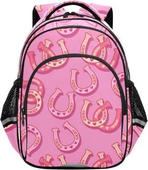 Fisyme Western Cowgirl Horseshoe Backpack Laptop Back Pack Daycare Bag Bookbag Travel School Backpacks Medium