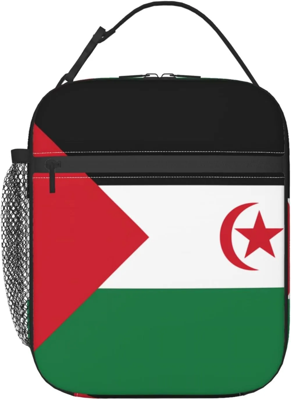 Flag Of Western Sahara Lunch Tote Bag,Food Handbags Case For Women Lunch Box Insulated Lunch Container