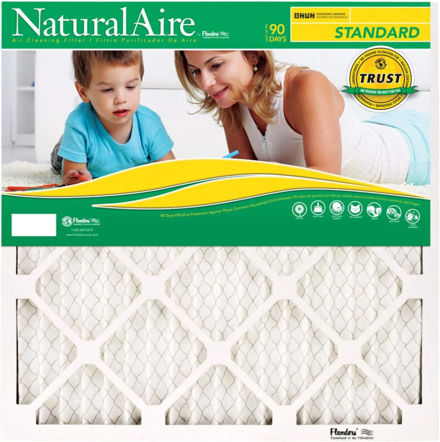 Flanders PrecisionAire 84858.011030 10 by 30 by 1 NaturalAire Standard Pleat Air Filter