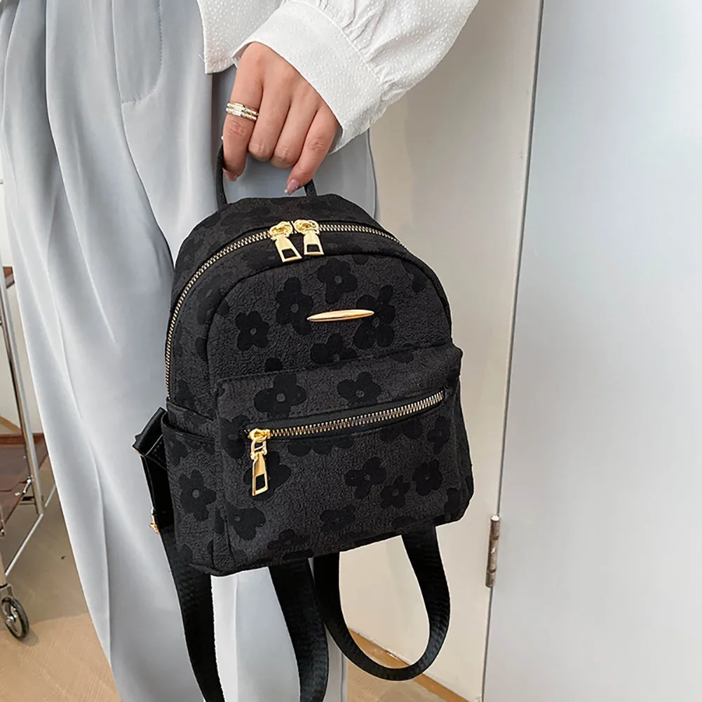 Floral Print Teen Girls Backpack