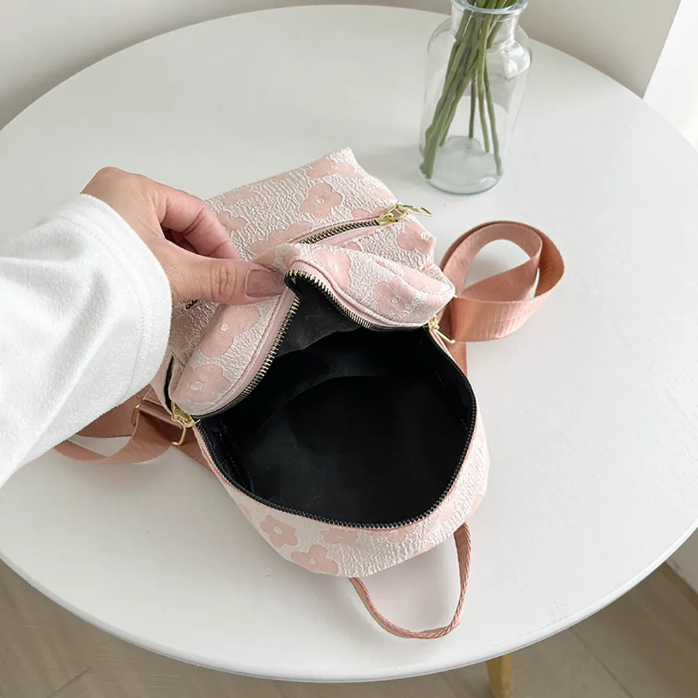 Floral Print Teen Girls Backpack