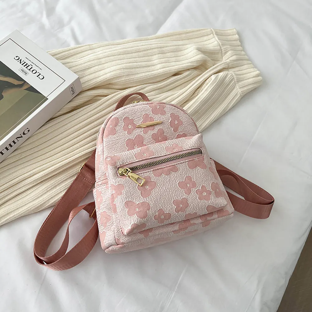Floral Print Teen Girls Backpack