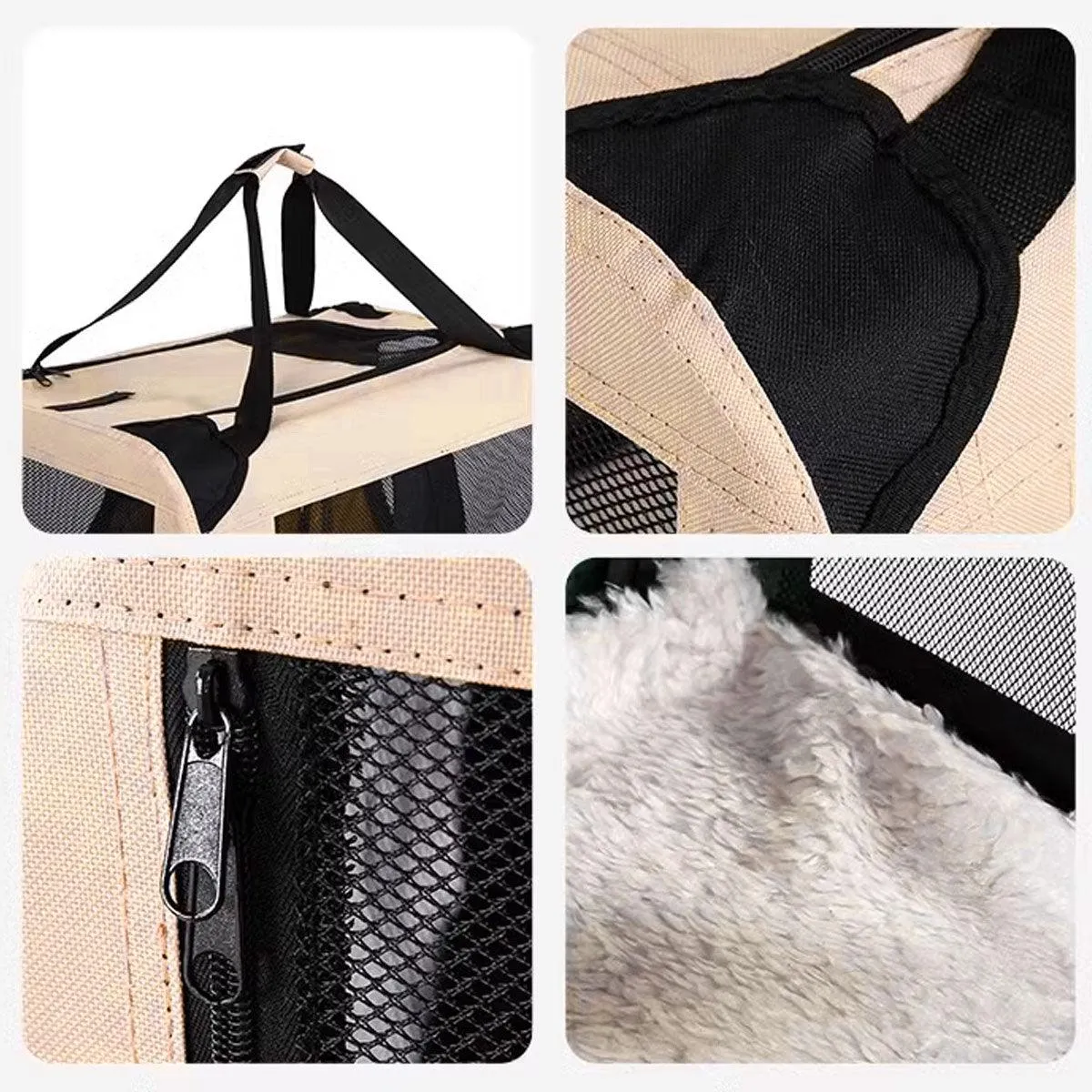 Folding Pet Bag Cat Carrier Travel Bag Portable Tote for Pets and Small Animals