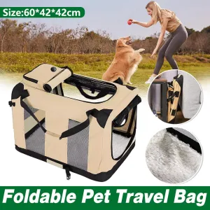 Folding Pet Bag Cat Carrier Travel Bag Portable Tote for Pets and Small Animals