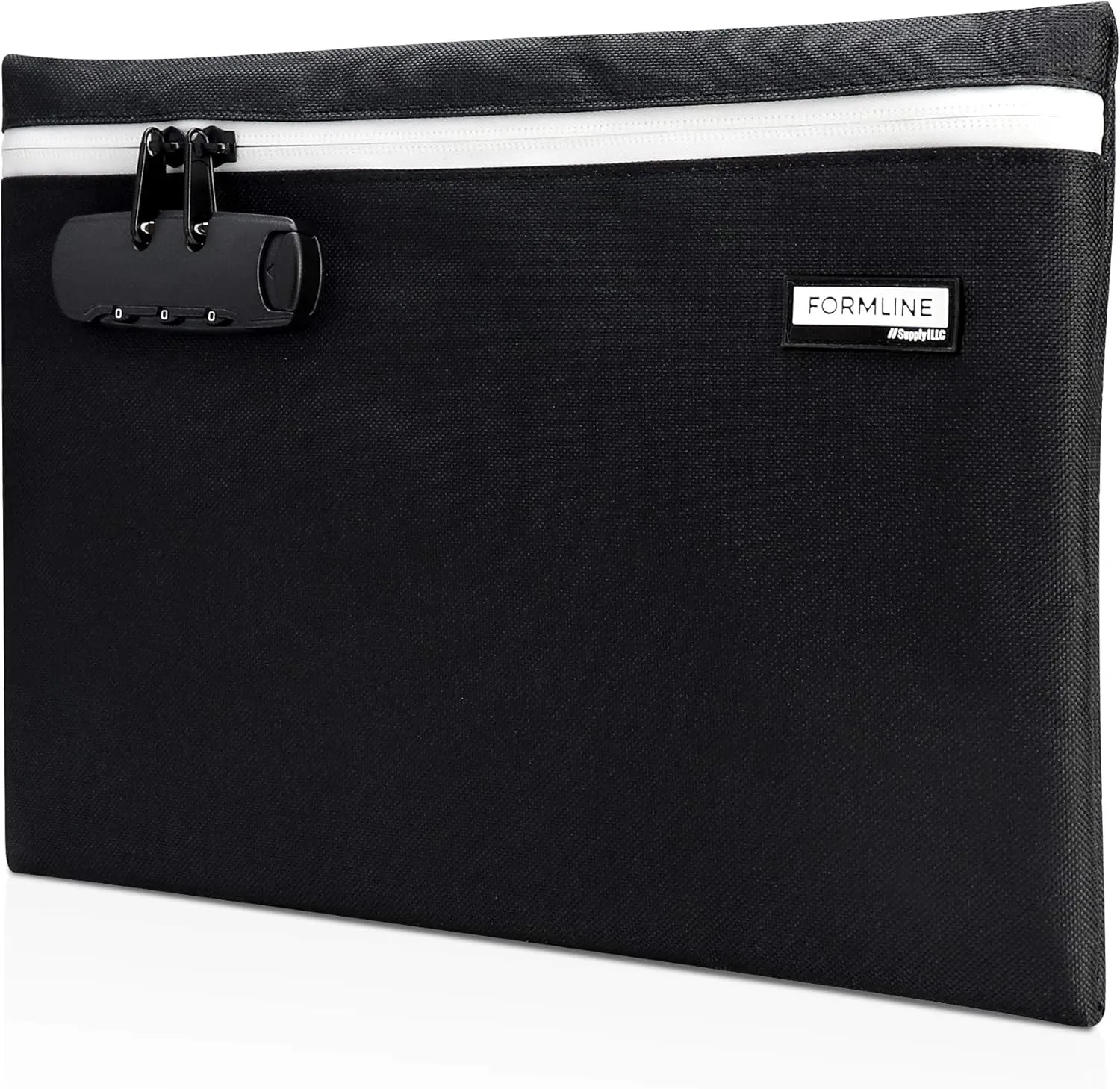Formline Smell Proof Bag with Combo Lock (12" x 9") Double the Odor Proof Technology - Patent Pending Center Divider Design Eliminates All Scents - Zipper Closure Keeps Container Secure