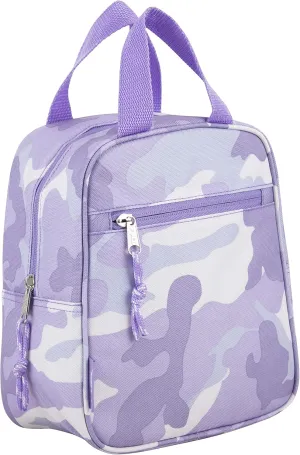 FUEL Cargo Dual Handle Travel Lunch Bag, Indigo Purple Camo