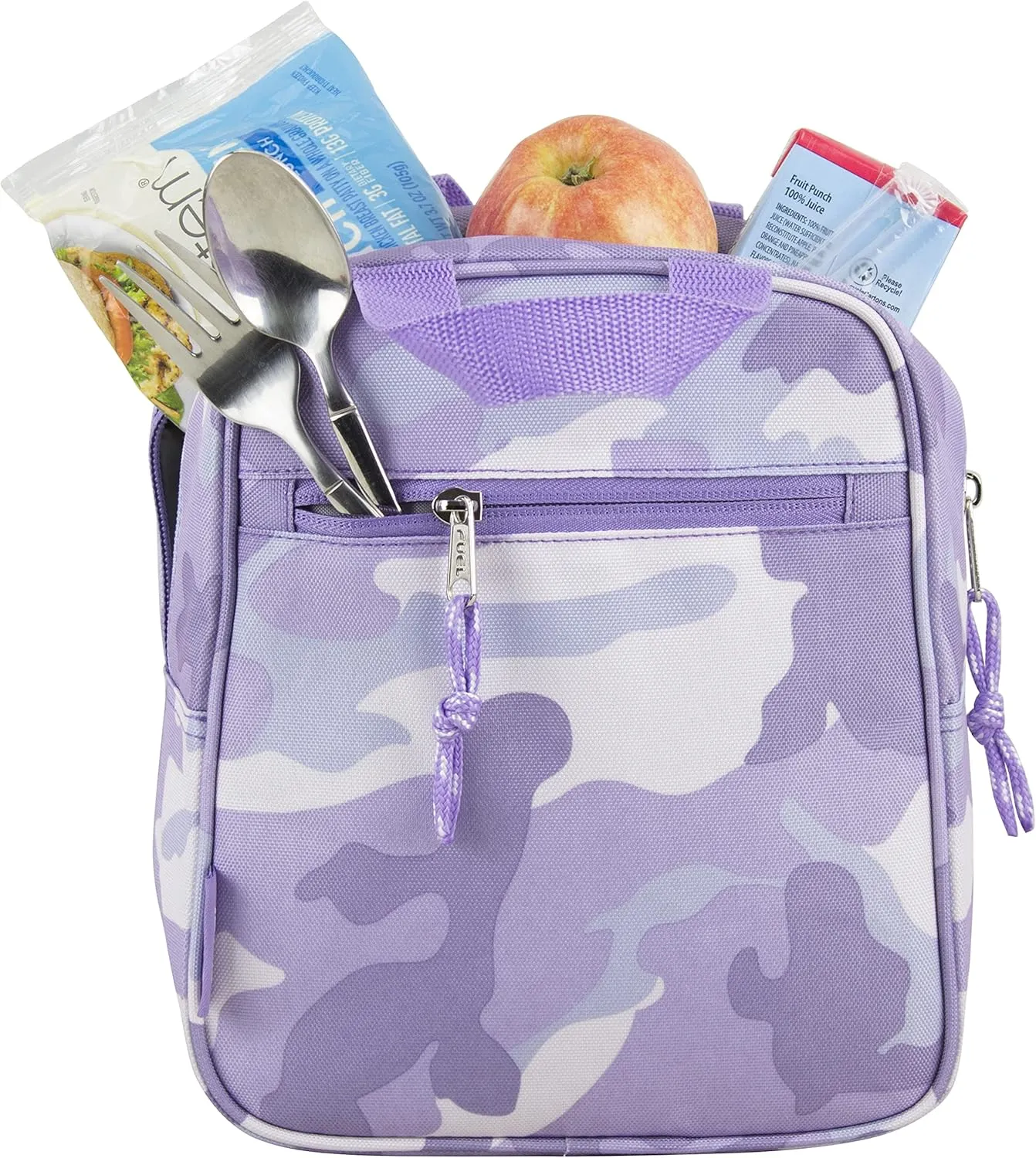 FUEL Cargo Dual Handle Travel Lunch Bag, Indigo Purple Camo
