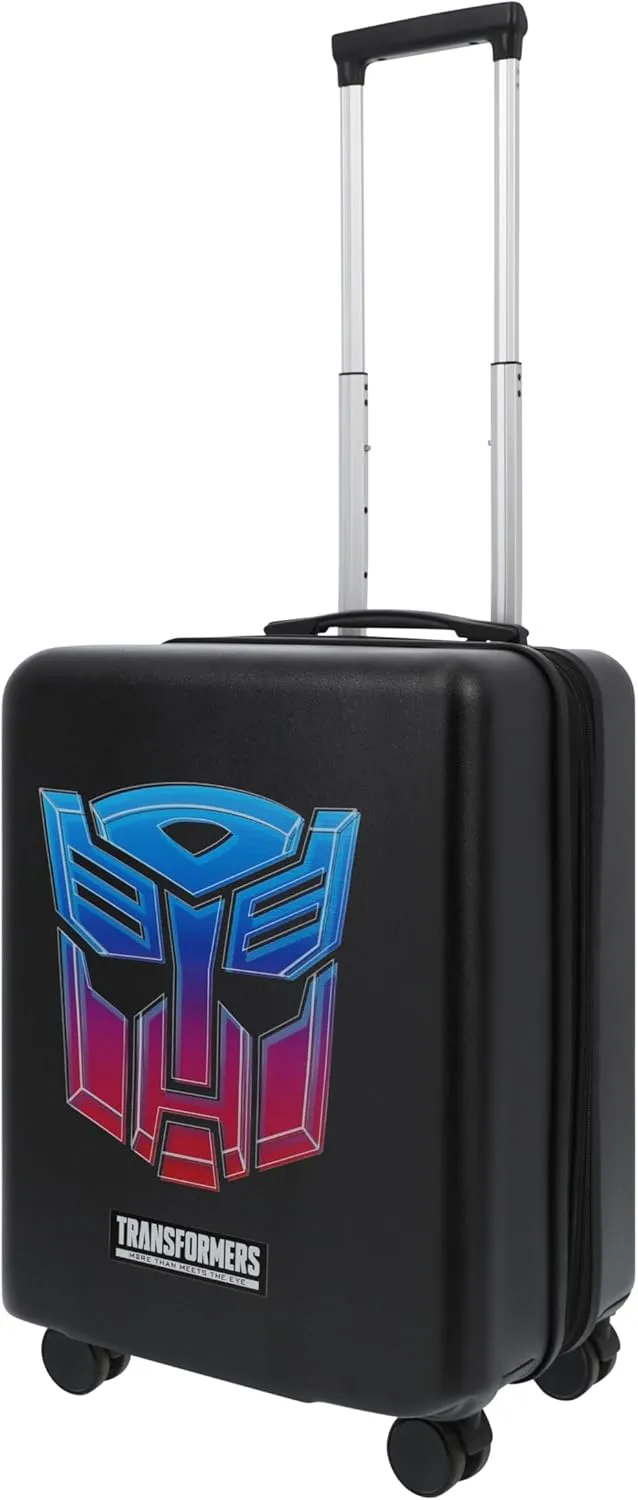 FUL Transformers 22.5 Inch Carry On Luggage, Autobots Hardshell Rolling Suitcase with Spinner Wheels, Black