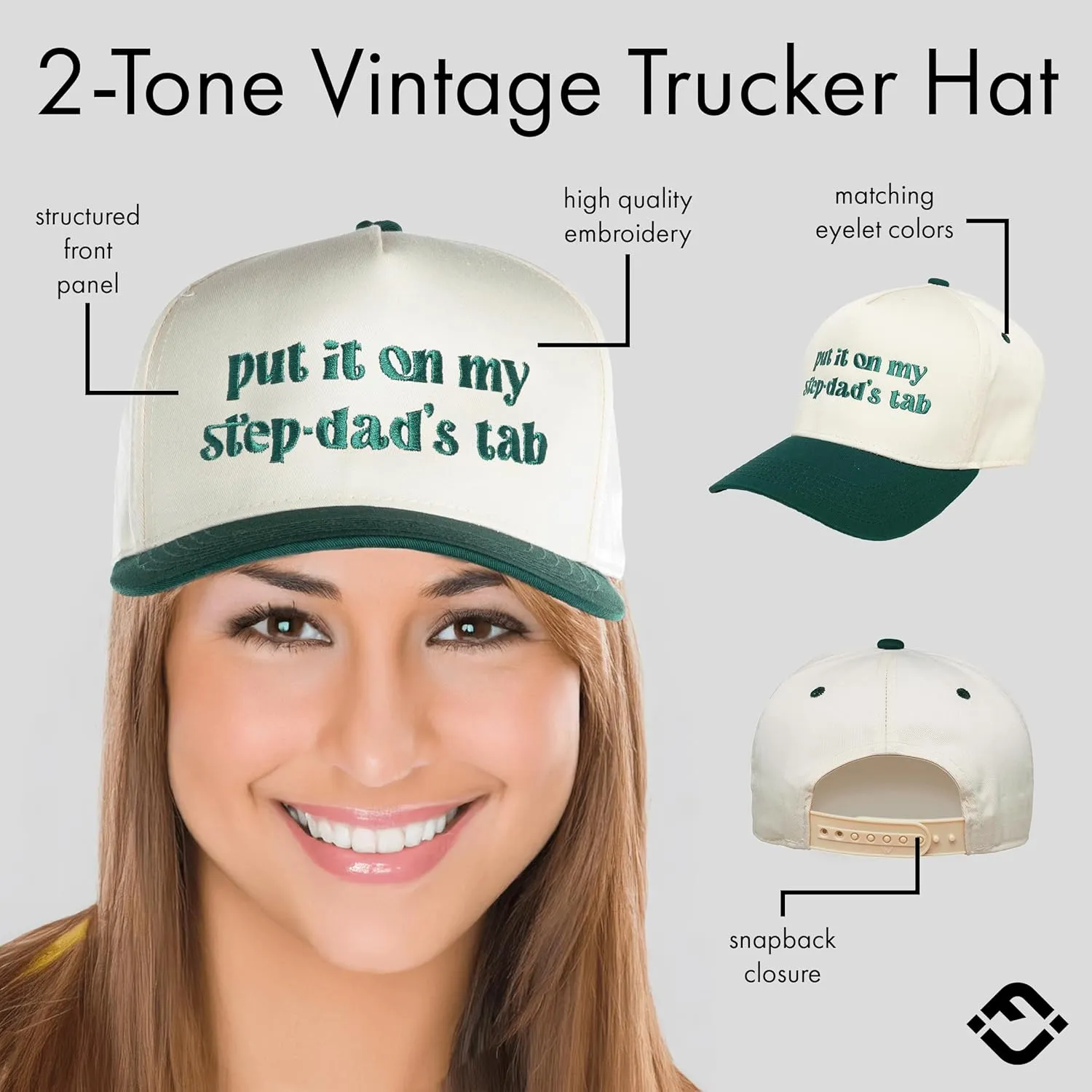 Funky Junque Canvas Snapback Trucker Hat - Father's Day, Funny Mom Hat, Baseball Cap for Mom & Dad