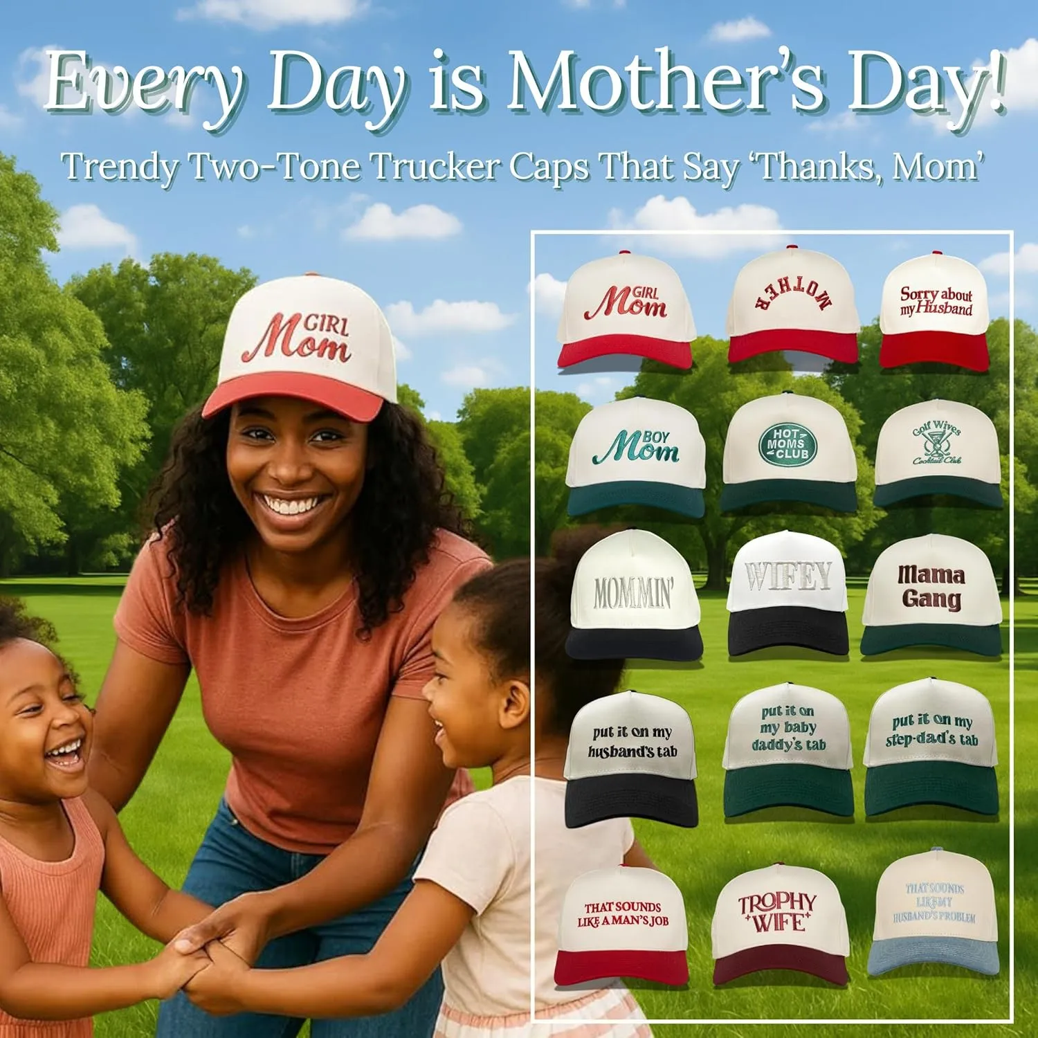 Funky Junque Canvas Snapback Trucker Hat - Father's Day, Funny Mom Hat, Baseball Cap for Mom & Dad